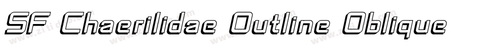 SF Chaerilidae Outline Oblique字体转换